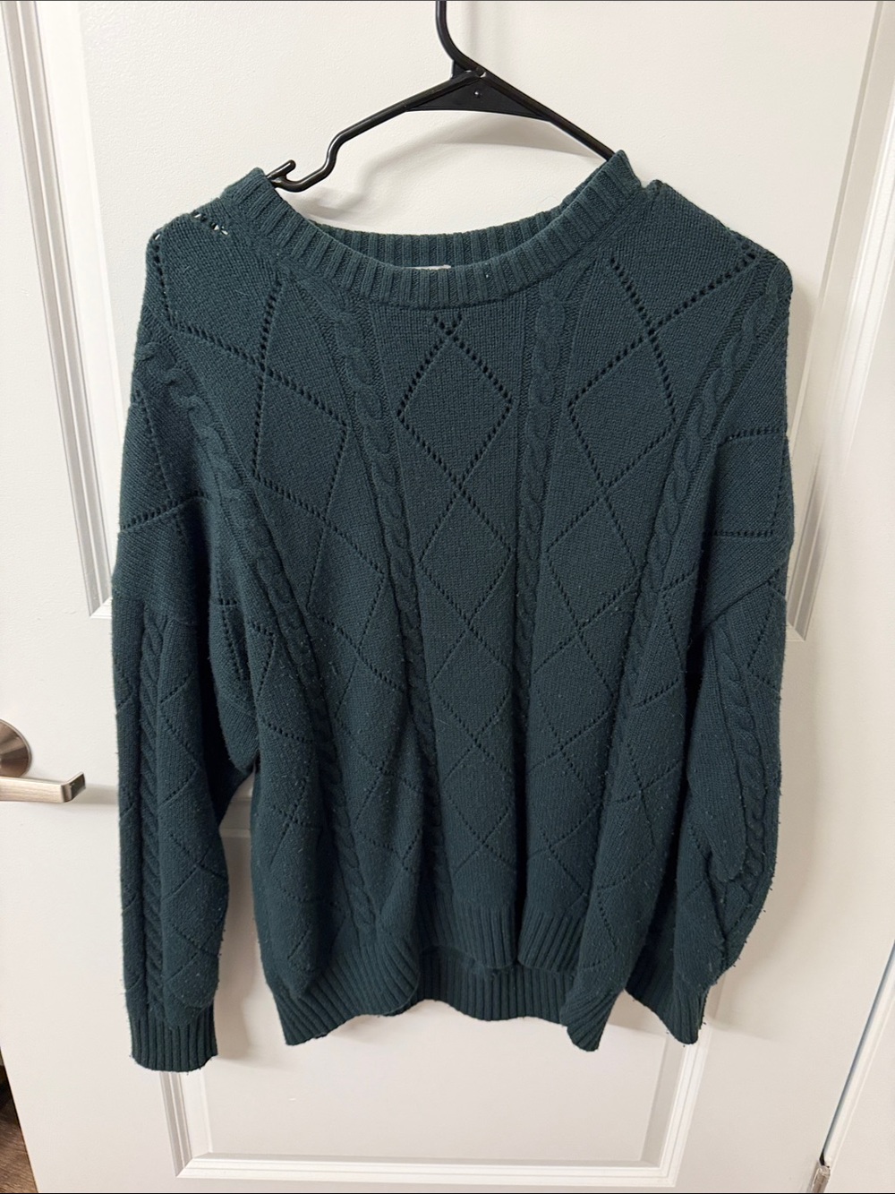 Sunday Best Cable Knit Sweater in Green
